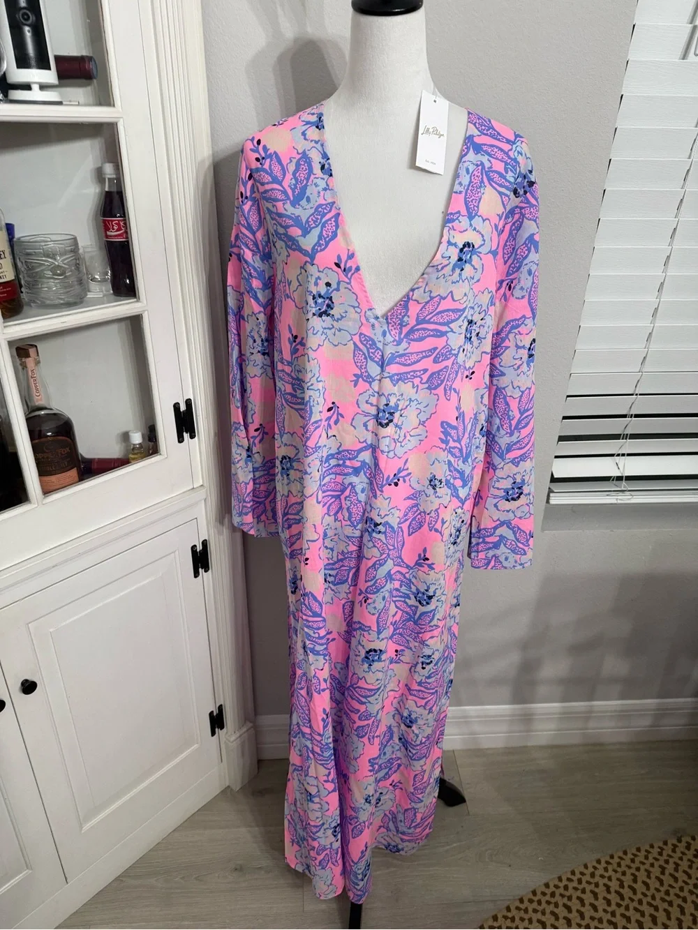Lilly Pulitzer Perry Long Sleeve Maxi Cover-Up - Picture 3 of 8